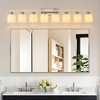 DAKAFUL Bathroom Vanity Light, 4/5/6/8/10-Light Vanity Fixture with Frosted Glass Shades,Reversible Wall Light Over Mirror, for Bathroom/Bedroom - 3 of 4
