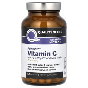 Quality of Life Advasorb, Vitamin C, 60 Vegicaps - 1 of 2