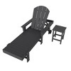 WestinTrends Malibu 2 Piece Adirondack Poly Reclining Chaise Lounge With Arms & Wheels - 2 of 4