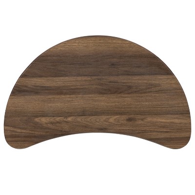 Rustic Walnut Adjustable Height Mobile Laptop Desk