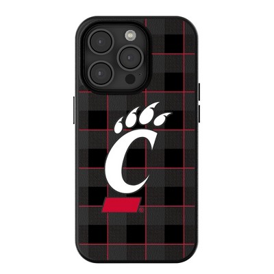 Keyscaper NCAA Big 12 Universities Plaid MagSafe Compatible Cell Phone Case for Apple iPhone