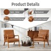 NicBex Velvet Accent Chair Modern Lounge Armchair with Pillow and Wood Frame for Bedroom,Living Room - 4 of 4