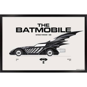 Trends International DC Comics Batman: 85th Anniversary - The Batmobile 1995 Framed Wall Poster Prints - 1 of 4