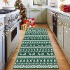 Fulvari Christmas Rug Washable Rugs,Christmas Tree Rug Non-Slip Low Pile Indoor Holiday Decor Carpet for Living Room Bedroom Dining Room - 2 of 4