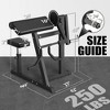 ER KANG Bicep Tricep Curl Machine, Plate Loaded Bicep Curls & Tricep Extension Machine, 2 in 1 Exercise Equipment Home Gym Workout Station - 4 of 4