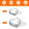 Unique Bargains Aluminum Alloy Removable Bottom Nonstick Heart Shape Novelty Cake Pans 1 Set - 3 of 4
