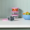 8pc (set of 4) 1c Round Glass Food Storage Container Set - Room Essentials™ - 2 of 3