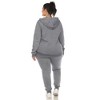 White Mark Plus Size Burnout Jogger Set - 3 of 4