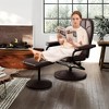 Costway Reclining Chair with Ottoman Lounge Accent Armchair Padded Seat Footrest for Bedroom - 4 of 4