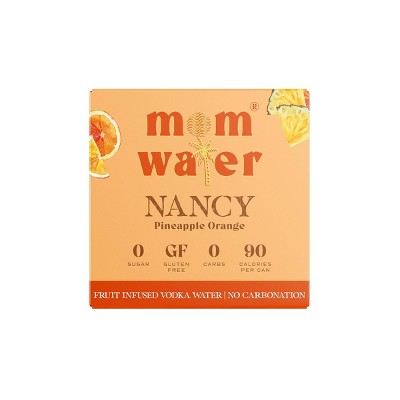Mom Water Pineapple Orange - Nancy - 4pk/355ml Cans