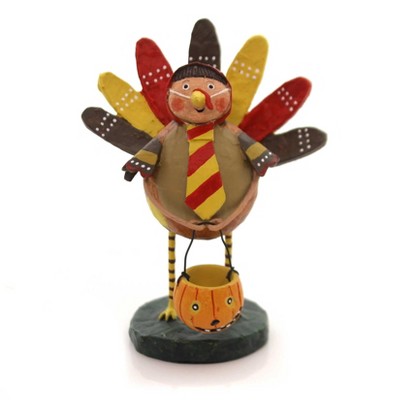 Lori Mitchell 5.25" Turk Or Treat Turkey Halloween Thanksgiving  -  Decorative Figurines