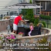 Sunnydaze Outdoor Aluminum Patio Umbrella, Tilt, and Crank - 9' - 3 of 4