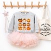 The Juniper Shop Coquette Fall Pumpkin Chart Youth Ultra-Soft Graphic Sweatshirt - XL - Heather Grey - 2 of 3