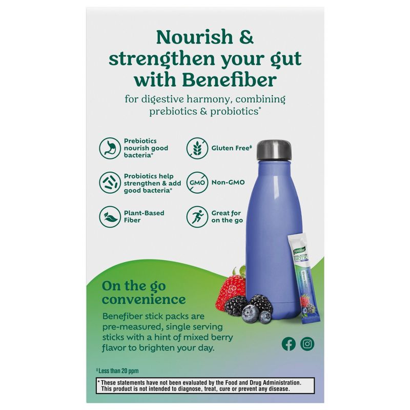 Benefiber Dual Action Plus Stress Relief Stick Packs  - 18ct, 2 of 9