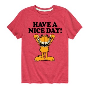 Boys' - Garfield - Have A Nice Day Short Sleeve Graphic T-Shirt - 1 of 4