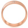 Pompeii3 Mens 14k Rose Gold Diamond High Polished Wedding Ring 6mm Band - 2 of 4