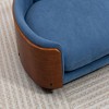 SEVOBAL Pet Beds Scandinavian Style Elevated Dog Sofa with Solid Wood Legs and Velvet Cushion for Living Room or Bedroom, Blue, 39.4"*27.6"*9.8" - 2 of 4
