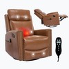 FONTOI Accent Chair, Classic Recliner Chair with Rocker and Swivel, Lazy Chair with Comfortable Arms and Back, Yellow, 37.5"*41.6"*30.6" - 2 of 4