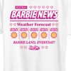 Women's - Barbie - Barbie Land New Weather Forecast Short Sleeve Graphic T-Shirt - 2 of 4