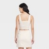 Women's Satin Tank - A New Day™ Cream - 2 of 3
