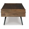 Signature Design by Ashley Contemporary Calmoni 2 Drawer Coffee Table, Brown - 4 of 4