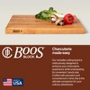 John Boos Platinum Commercial Edge Grain Maple Wood Reversible Food Prep Cutting Board Block with Side Handles - 4 of 4