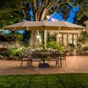PAGED 15FT Rectangle Patio Umbrella with LED Lights Double Sided Market Umbrella with Base, Crank and 12 Steel Ribs for Garden - 2 of 4