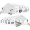 Outdoor Tent Event Shelter with Carry Bags & Removable Sidewalls, Outdoor Canopy Galvanized Steel Carport, for Event Birthday Party - 2 of 4