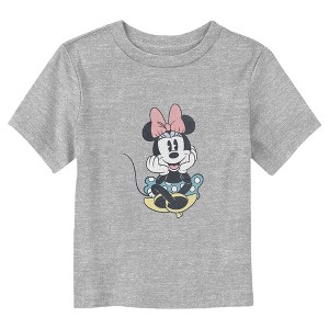 Toddler's Mickey & Friends Distressed Retro Minnie Sitting T-Shirt - 1 of 3