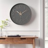 Unique Bargains Plastic Classic Simple Battery Powered Silent Wall Clock 12 x 12 x 1.8 Inches - 2 of 4
