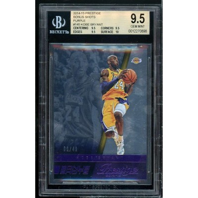 Kobe Bryant 2014-15 Panini Prestige Bonus Shots Purple #145 (pop 1) BGS 9.5