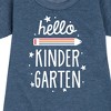 - Instant Message - Hello Kindergarten Graphic Short Sleeve Fleece Dress - 2 of 4