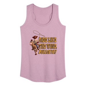 Women's - Disney - Ride Like The Wind Graphic Racerback Tank - 1 of 4