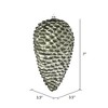 Vickerman Matte Glitter Pinecone Christmas Ornament - 2 of 3