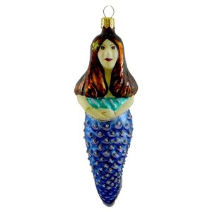 Tannenbaum Treasures 5.75 In Amethyst Mermaid Ornament Myth Female Fish Siren Tree Ornaments - 1 of 2