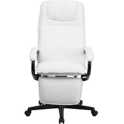 ErgoExec High-Back White LeatherSoft Adjustable Executive Chair