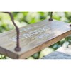 What a Wonderful World Wood Garden Swing 23.5"L - 3 of 3