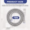 WOWOW 63 in. Stainless Steel Replacement Shower Hose in Chrome - 2 of 4