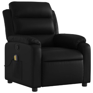 vidaXL Massage Recliner Chair Reclining Armchair for Elderly Faux Leather - 1 of 4