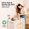 KeaBabies 2pk Soothe Changing Pad Covers for Girl, Boy, Organic Soft Cotton Contoured Diaper Changing Table Pad Covers - 3 of 4