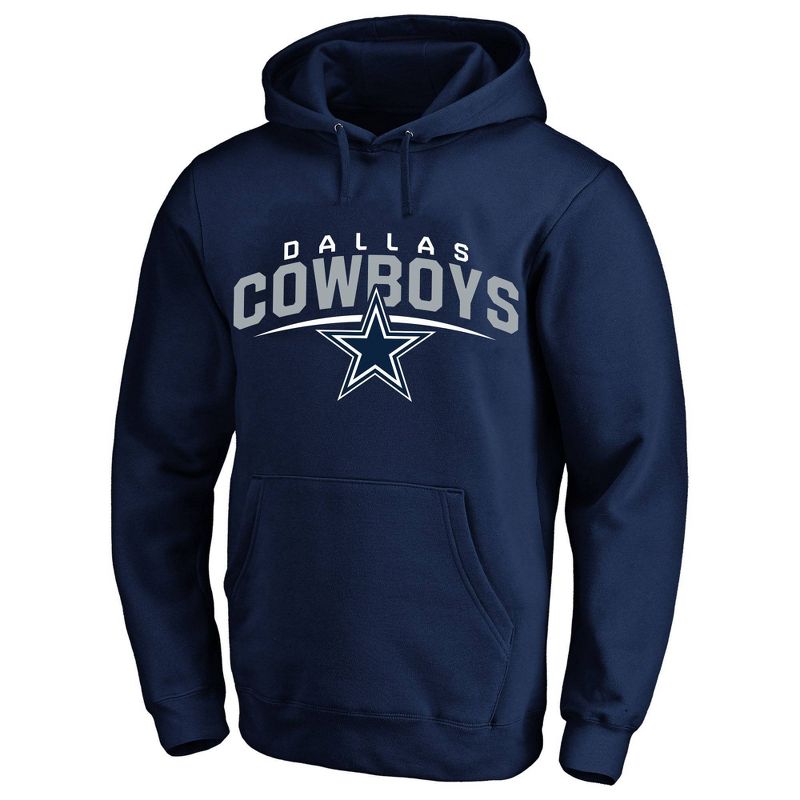 NFL Dallas Cowboys Men's Big & Tall Long Sleeve Core Fleece Hooded Sweatshirt, 1 of 4