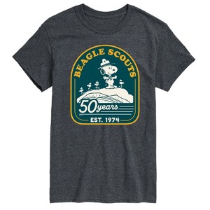 Men's - Peanuts - Fifty Years Mountain Short Sleeve Graphic T-Shirt - 1 of 4