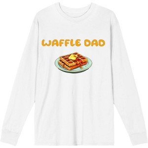 Waffle Dad Dad Jokes for Father's Day Adult Crew Neck Long Sleeve Tee - 1 of 2