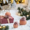 NAYSAYE Party Decoration and Accessories Glass Christmas Ball Ornaments Set of 12 for Christmas Tree Decorations, Brown, 3"*3"*0.07" - 4 of 4