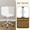 BestMassage Desk Chair Task Chair Office Vanity Chair Perfect for Home Offices or Studios, White - 4 of 4