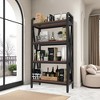 Lycvki Mental and Wooden Bakers Rack 4-Level Storage Shelves for Kitchen Organizers - 4 of 4