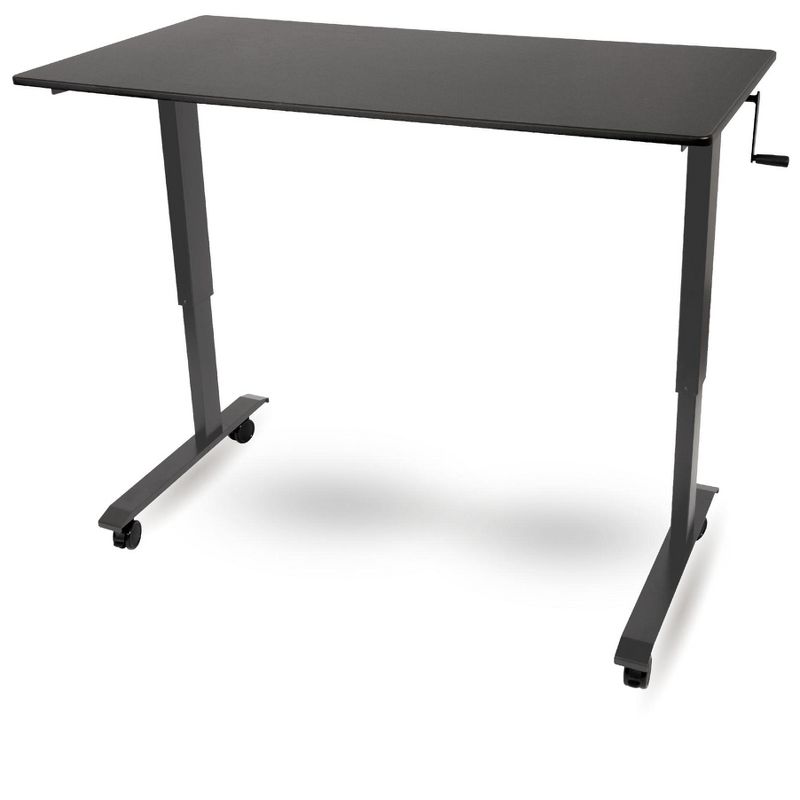 Stand Up Desk Store Crank Adjustable Height Rolling Standing Desk, 2 of 4
