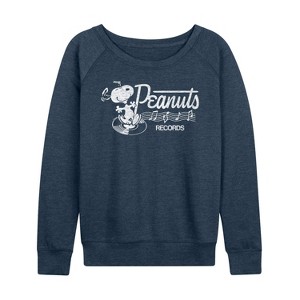 Women's - Peanuts - Dancing Snoopy Lightweight French Terry Slouchy - 1 of 4