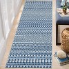 Washable Boho Geometric Rug for Living Room, Office, Bedroom, Low Pile Soft Non-Slip Floor Carpet Neutral - 4 of 4