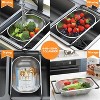 Over the Sink Colander - Strainers and Colanders -Expandable Fine Mesh Strainer with Rubber Grip for Veggie, Fruits, Pasta, - 2 of 4